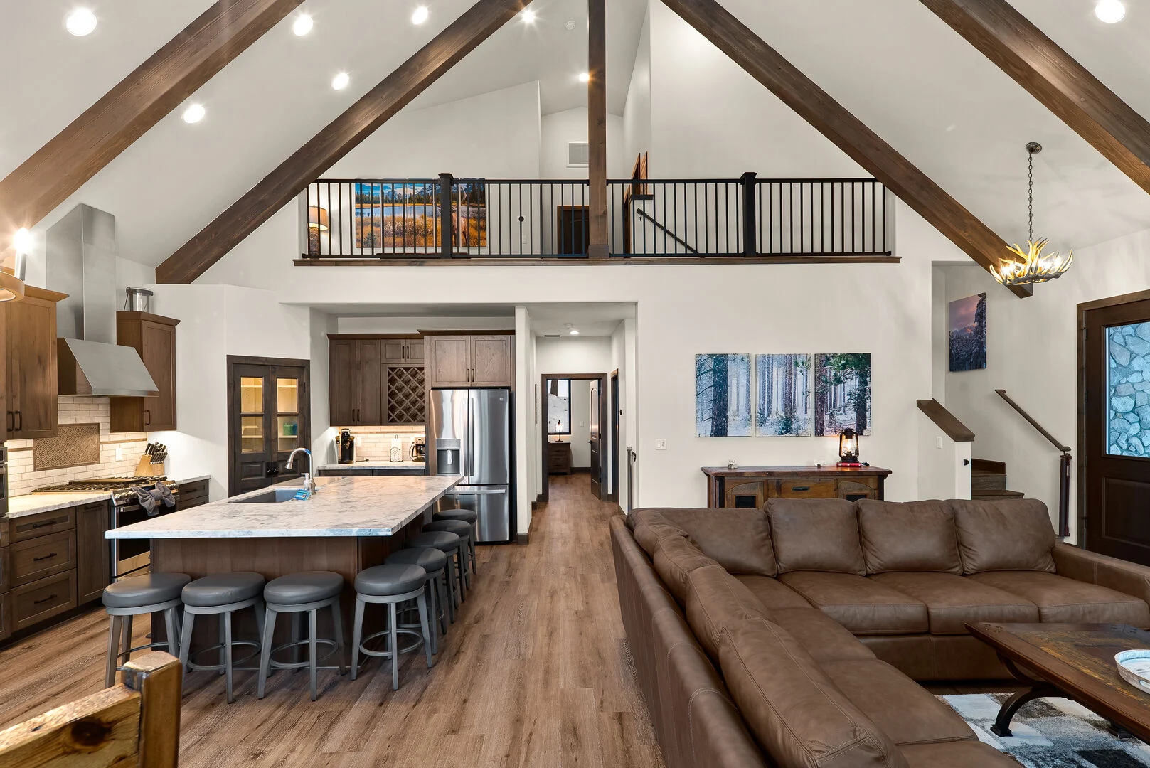 A newly set up Airbnb short-term rental property ready for its first guests