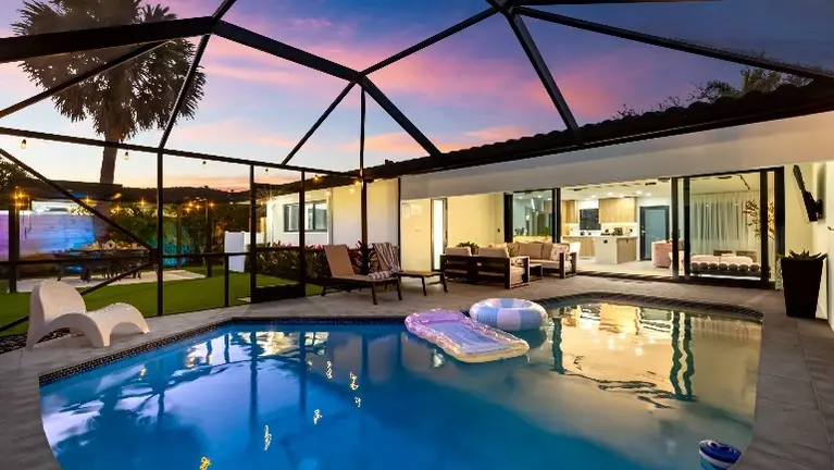 A coastal Florida short-term rental property with a private pool near the Gulf
